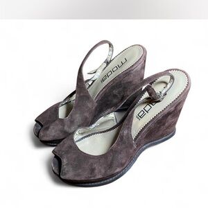 Moda Taupe Wedge Heels for Women
